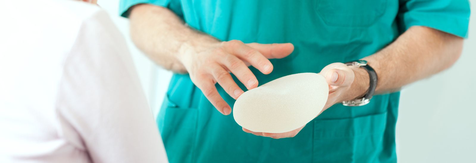 Doctor with Breast Implant
